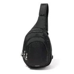 Baggallini Securtex Anti-Theft Triple Zip Sling