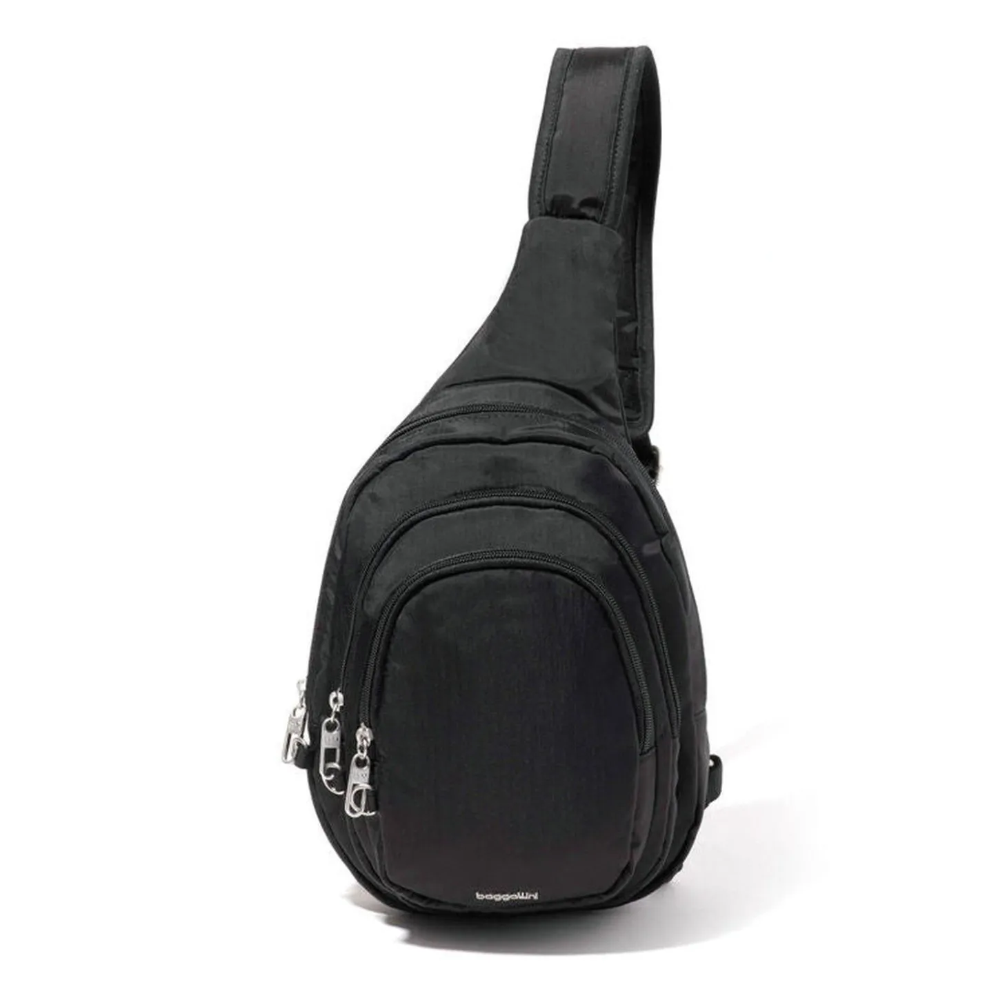 Baggallini Securtex Anti-Theft Triple Zip Sling