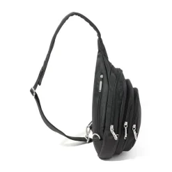 Baggallini Securtex Anti-Theft Triple Zip Sling