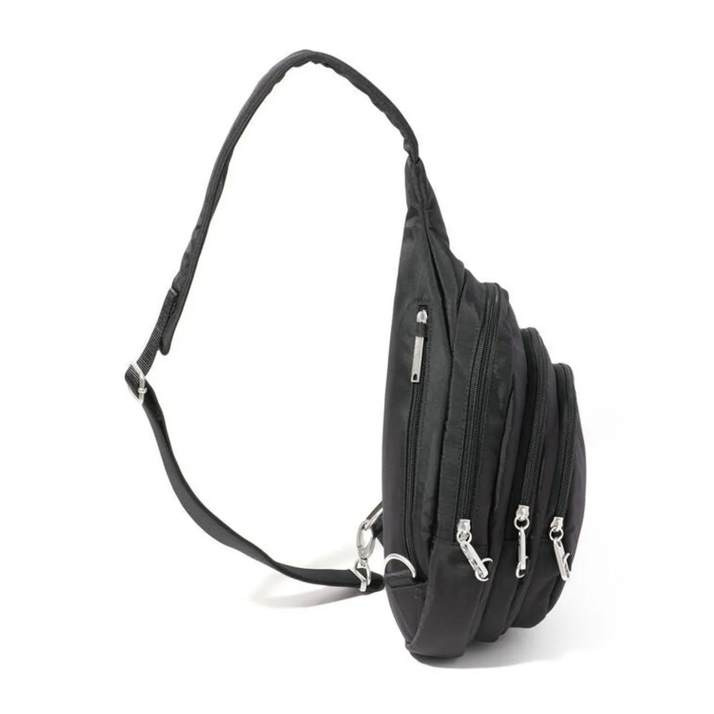 Baggallini Securtex Anti-Theft Triple Zip Sling