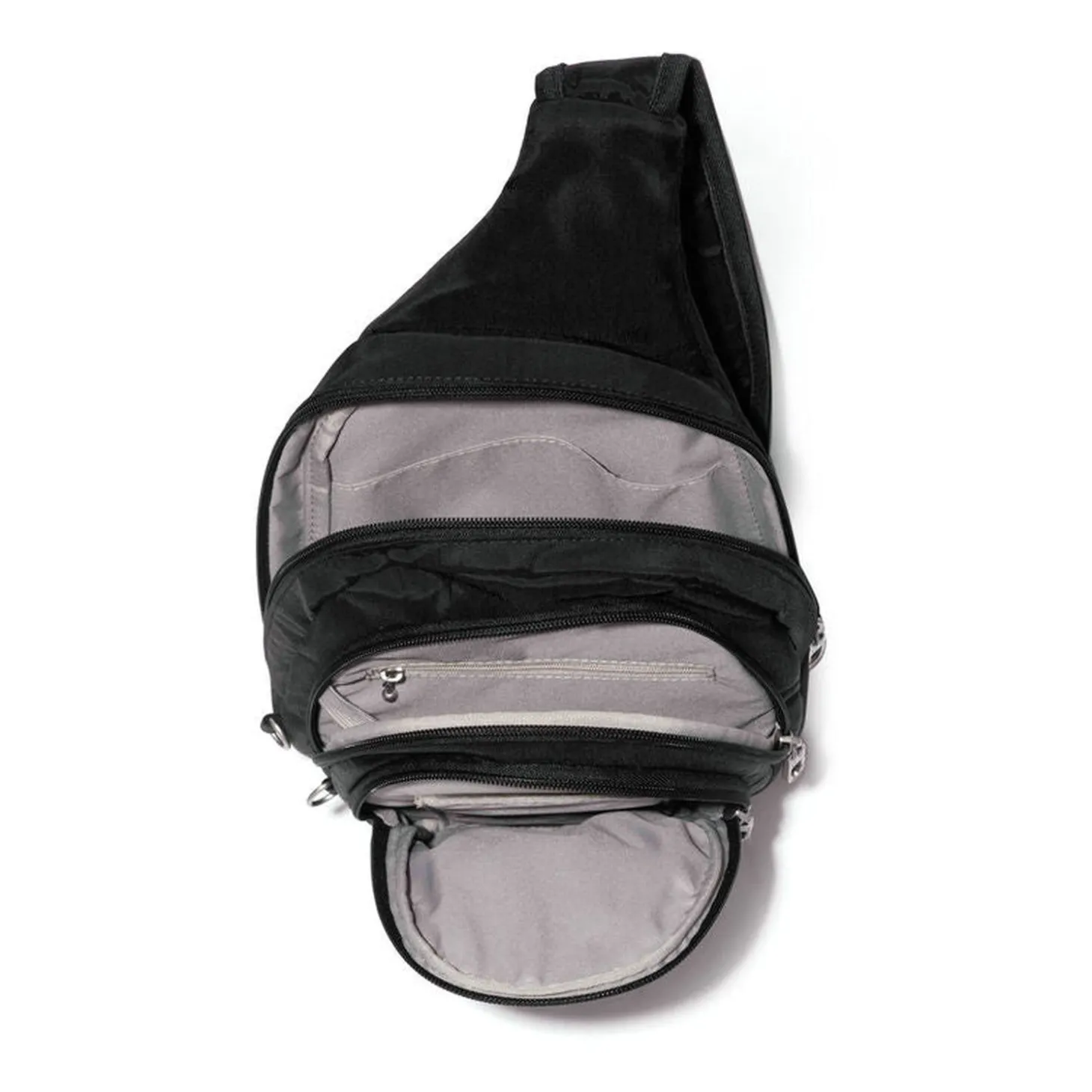 Baggallini Securtex Anti-Theft Triple Zip Sling