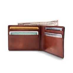 Bosca Dolce Leather Small Bifold Wallet