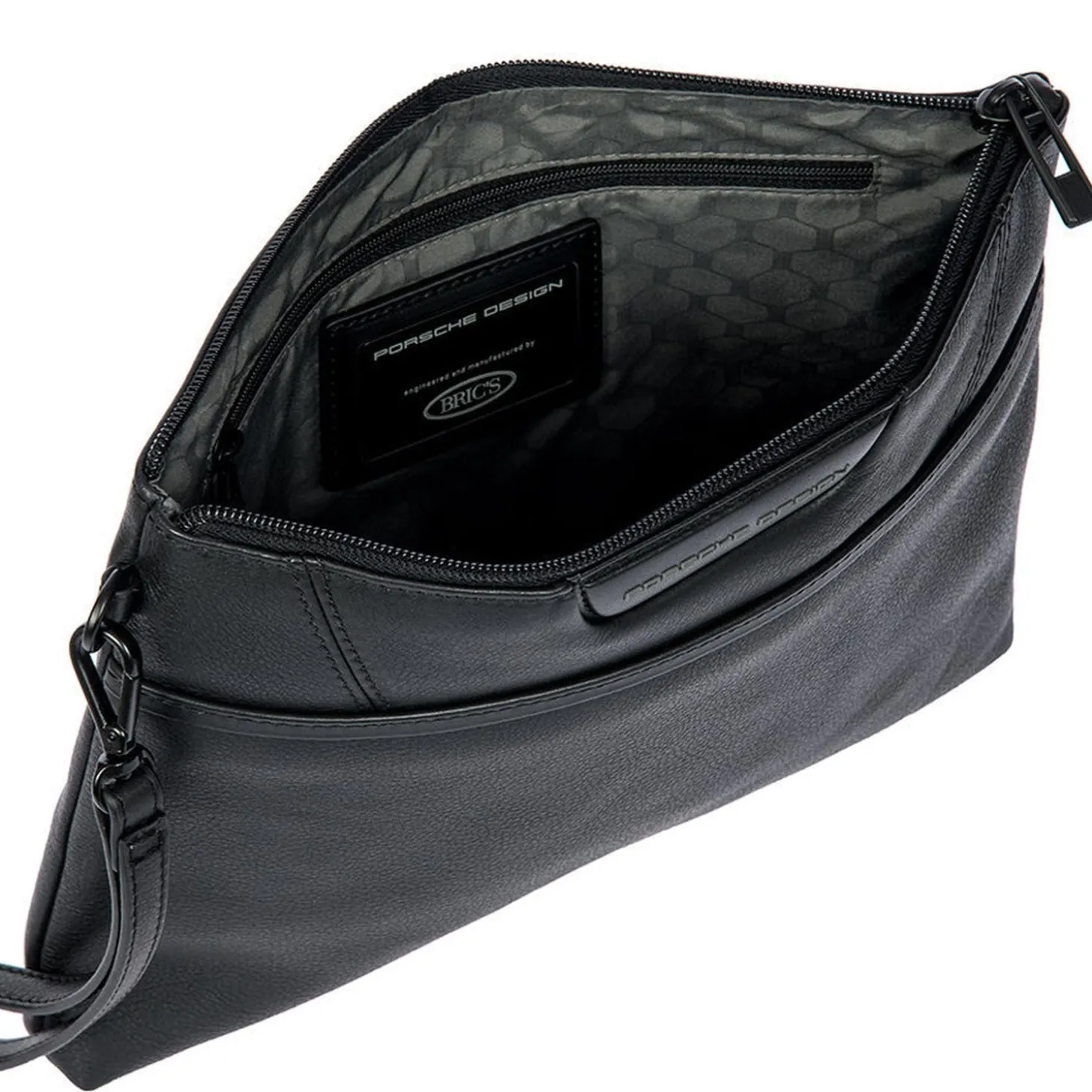 Brics Porsche Design Roadster Leather Evo Clutch Bag