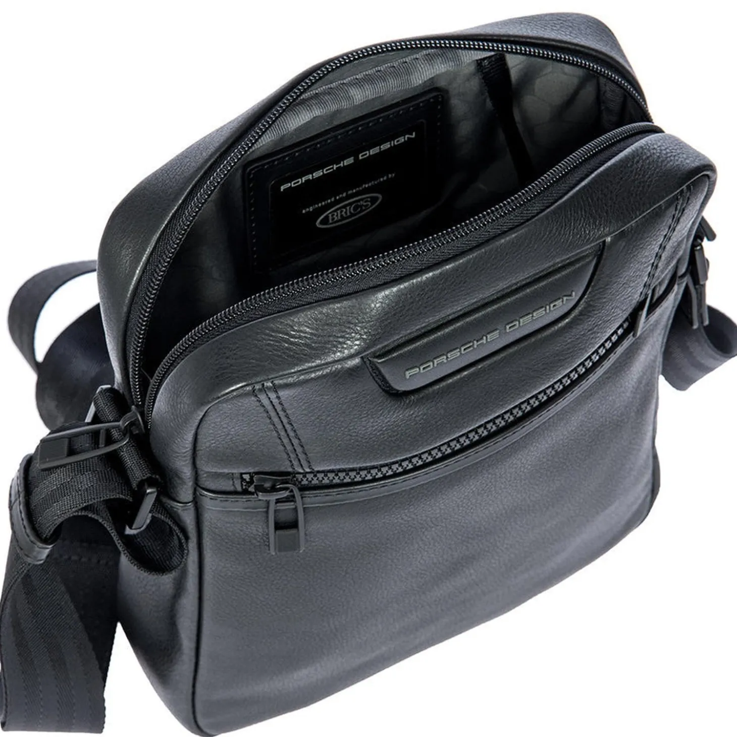 Brics Porsche Design Roadster Leather Evo Shoulder Bag XS