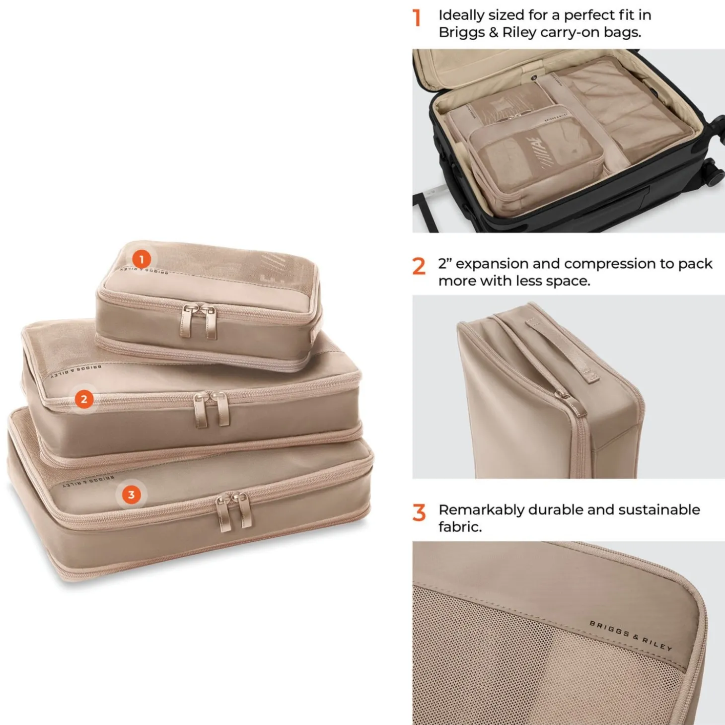 Briggs & Riley Carry On Packing Cube Set