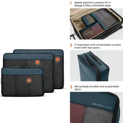 Briggs & Riley Check In Packing Cube Set