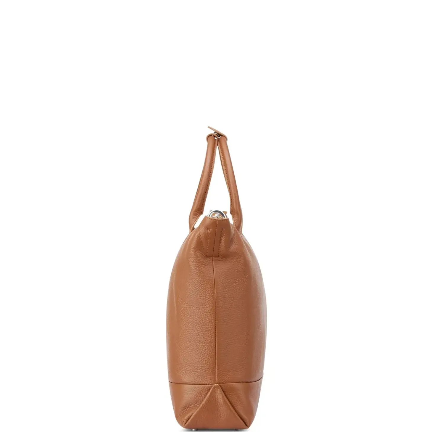 Delsey Leather Collection Zippered Tote Bag