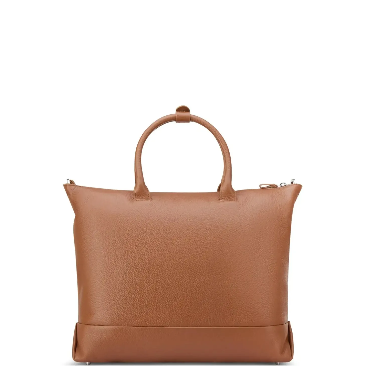 Delsey Leather Collection Zippered Tote Bag