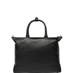 Delsey Leather Collection Zippered Tote Bag