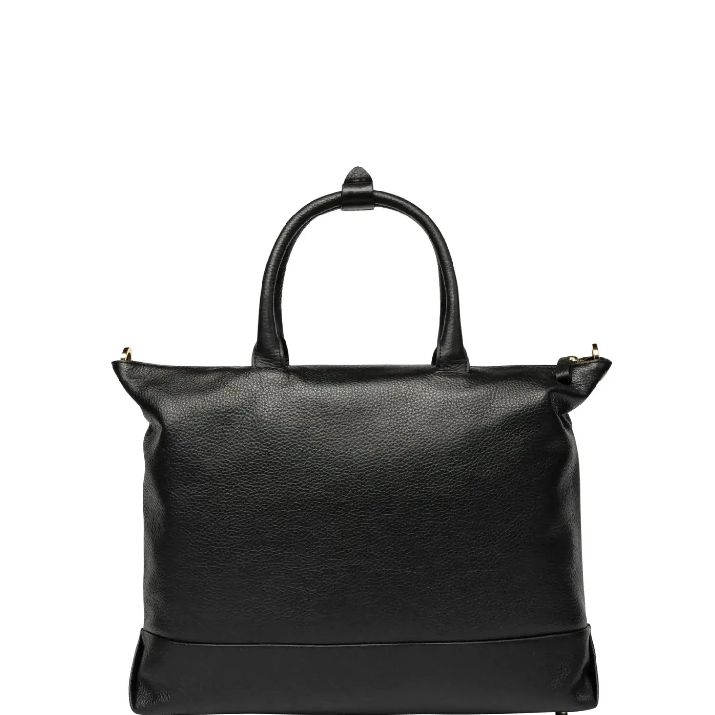 Delsey Leather Collection Zippered Tote Bag