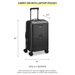 Delsey Turenne 2.0 Business Front Pocket Expandable Spinner Carry-On