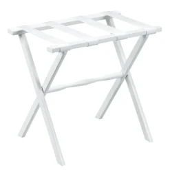 Gatehouse Furniture Luggage Rack - Straight Wood Leg with 4 Nylon Straps