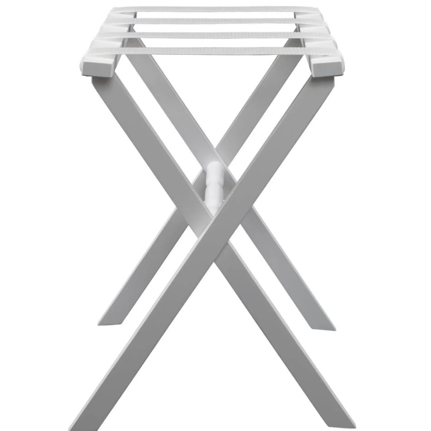 Gatehouse Furniture Luggage Rack - Straight Wood Leg with 4 Nylon Straps