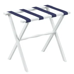 Gatehouse Furniture Luggage Rack - Straight Wood Leg with 4 Nylon Straps