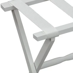 Gatehouse Furniture Luggage Rack - Straight Wood Leg with 4 Nylon Straps