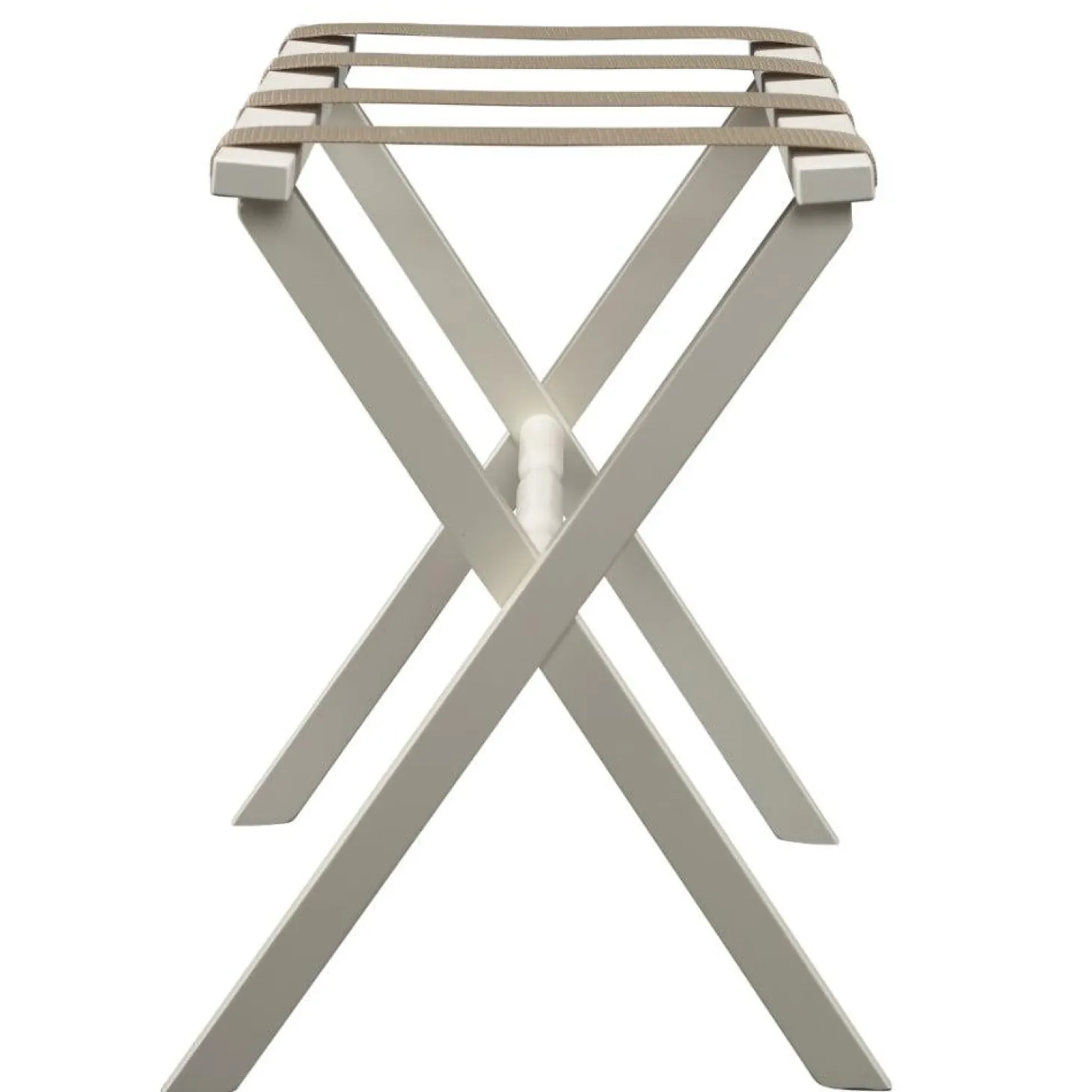 Gatehouse Furniture Luggage Rack - Straight Wood Leg with 4 Nylon Straps