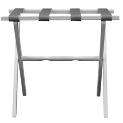 Gatehouse Furniture Luggage Rack - Straight Wood Leg with 4 Nylon Straps