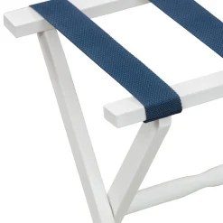 Gatehouse Furniture Luggage Rack - Straight Wood Leg with 4 Nylon Straps