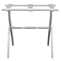 Gatehouse Furniture Luggage Rack - Contour Wood Leg with 3 Nylon Straps
