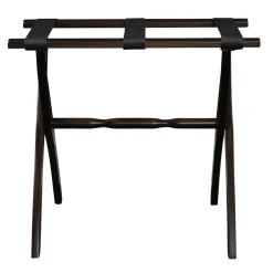Gatehouse Furniture Luggage Rack - Contour Wood Leg with 3 Nylon Straps
