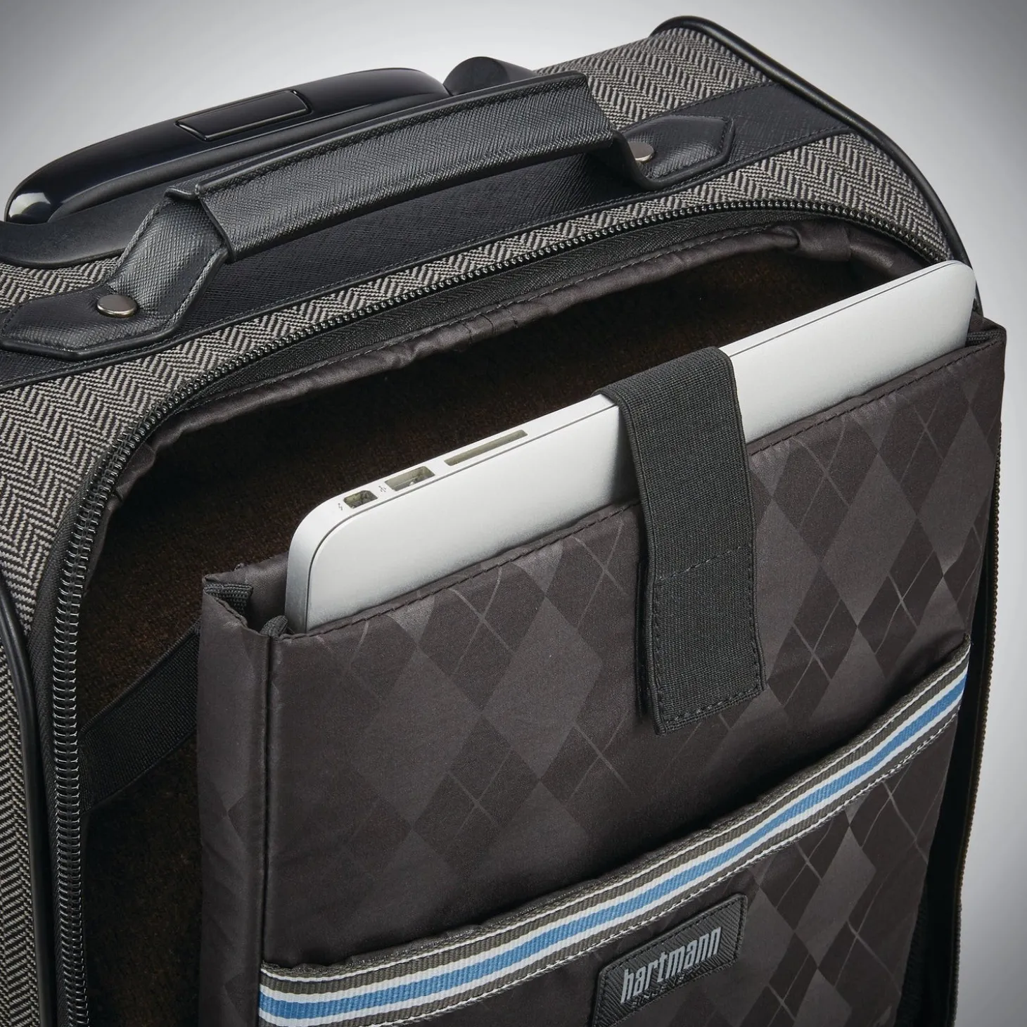 Hartmann Herringbone Deluxe Underseat Carry On Spinner