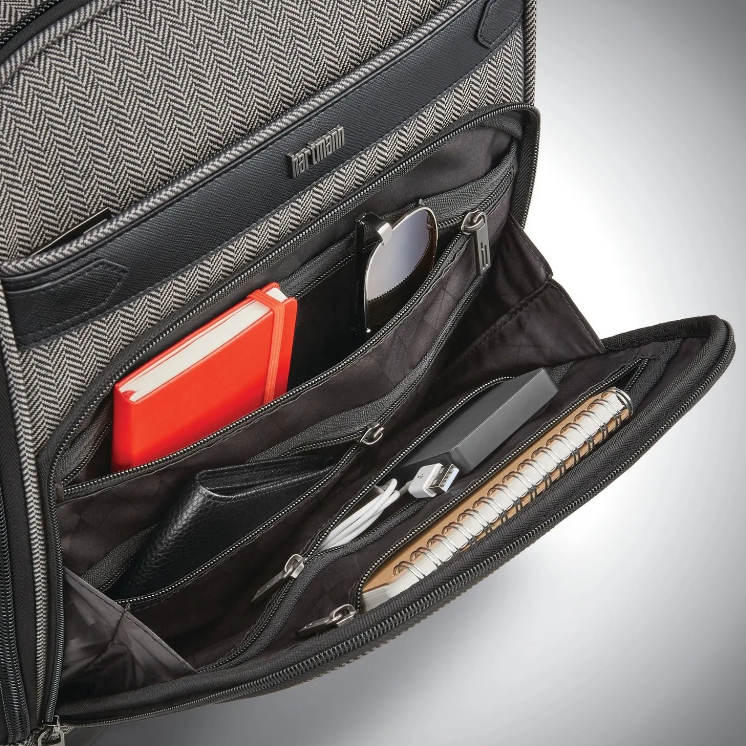 Hartmann Herringbone Deluxe Underseat Carry On Spinner