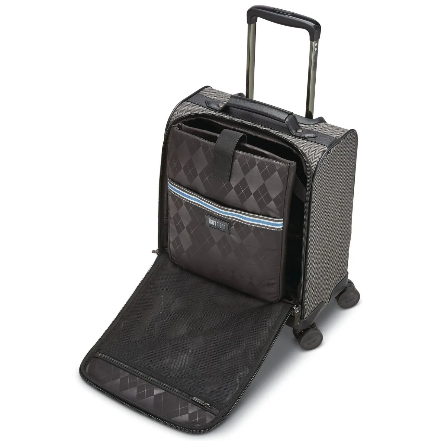 Hartmann Herringbone Deluxe Underseat Carry On Spinner