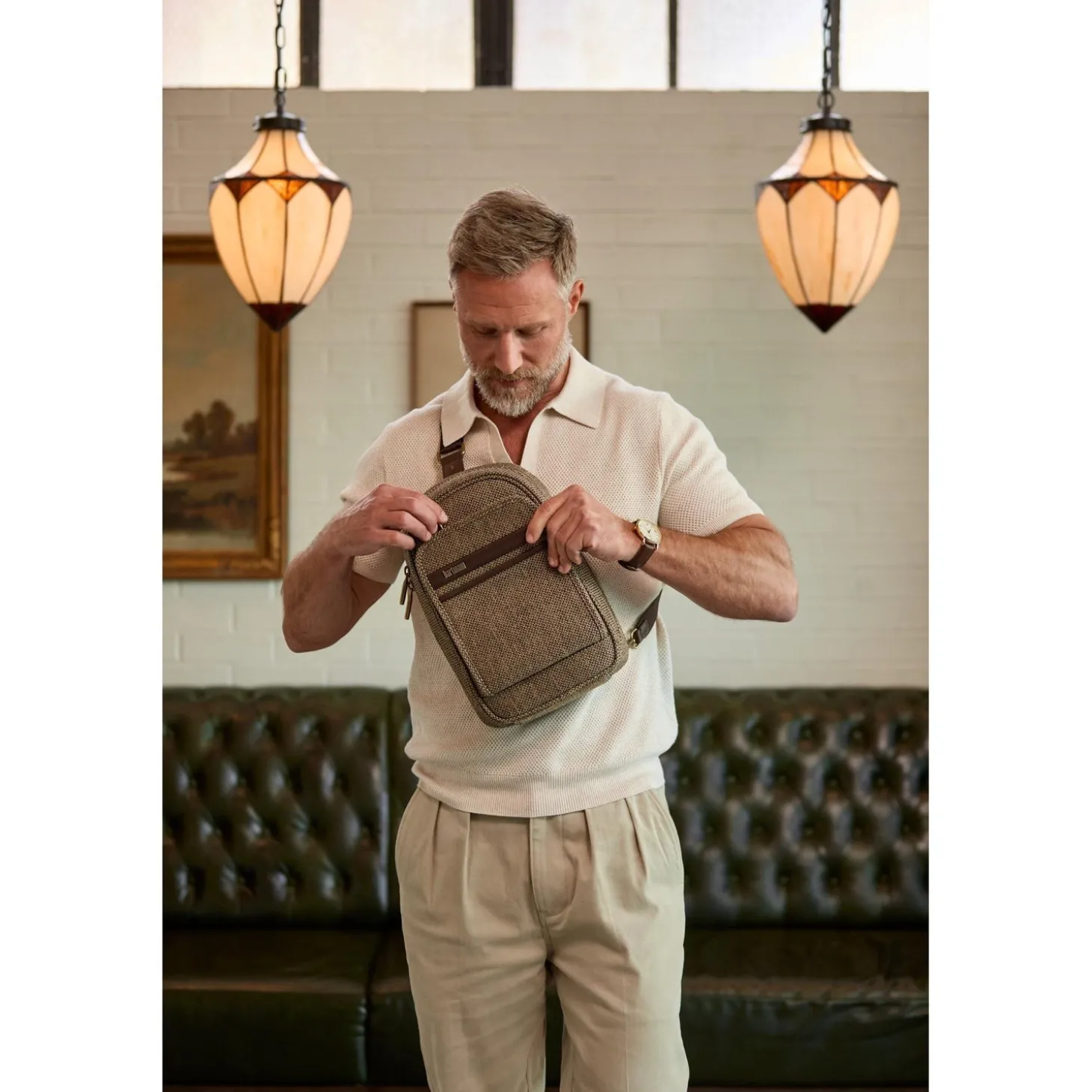 Hartmann Tweed Sling Bag