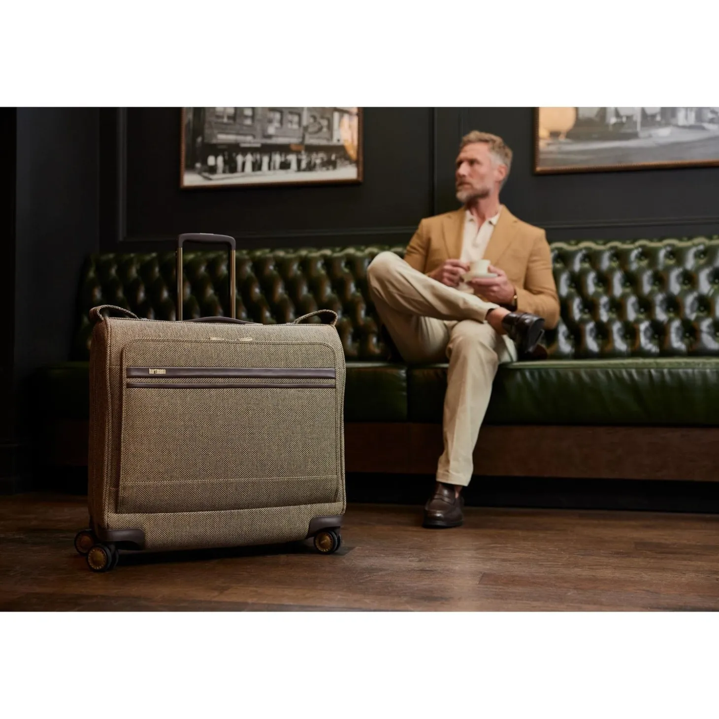 Hartmann Tweed Spinner Garment Bag