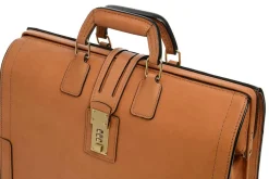 Korchmar Classics Churchill Belting Leather Briefcase
