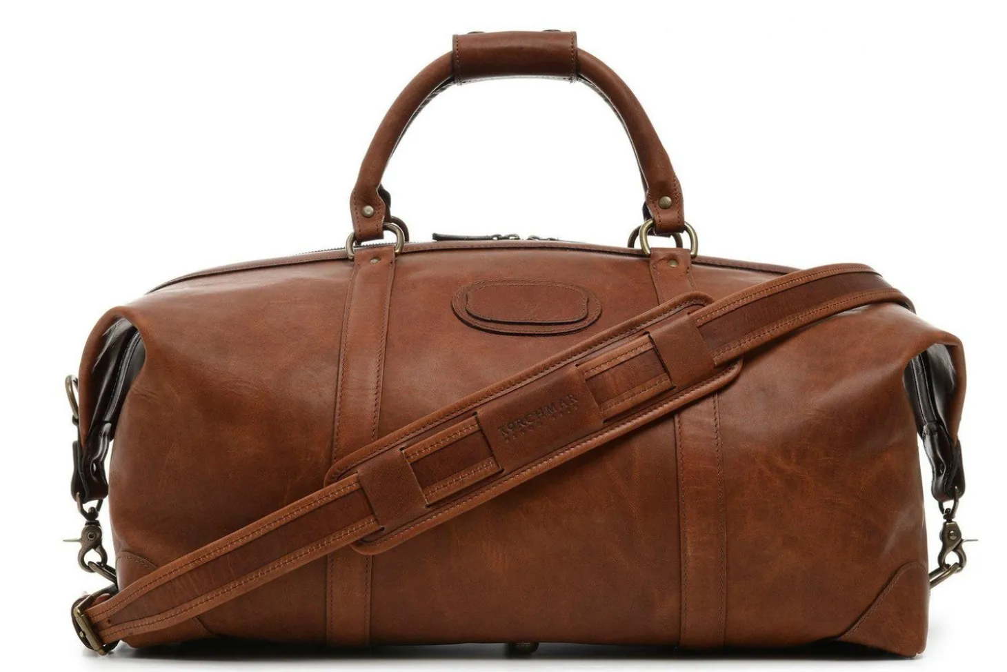 Korchmar Lux Twain Pull Leather Weekender