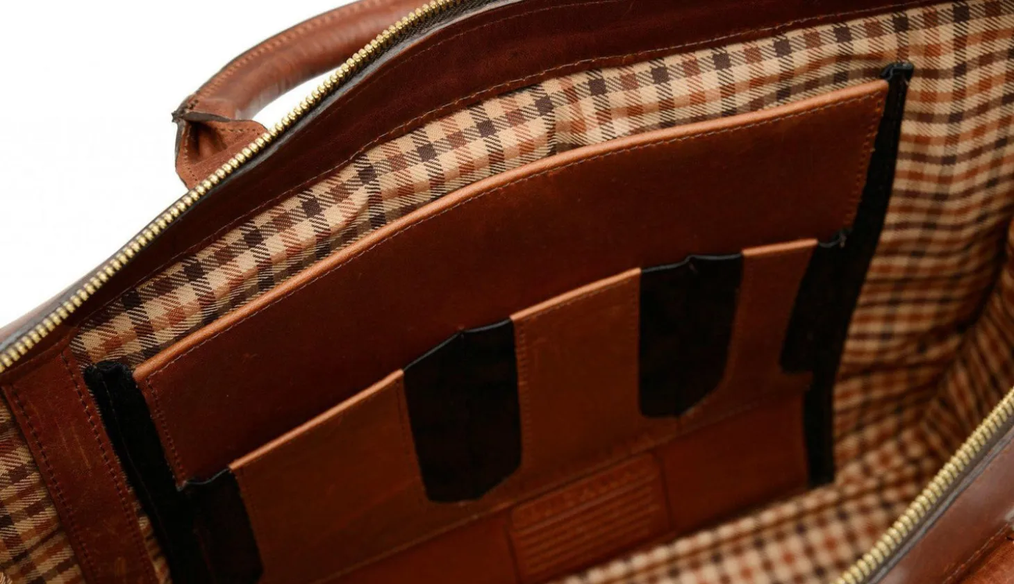 Korchmar Sawyer Slim Leather Laptop Briefcase