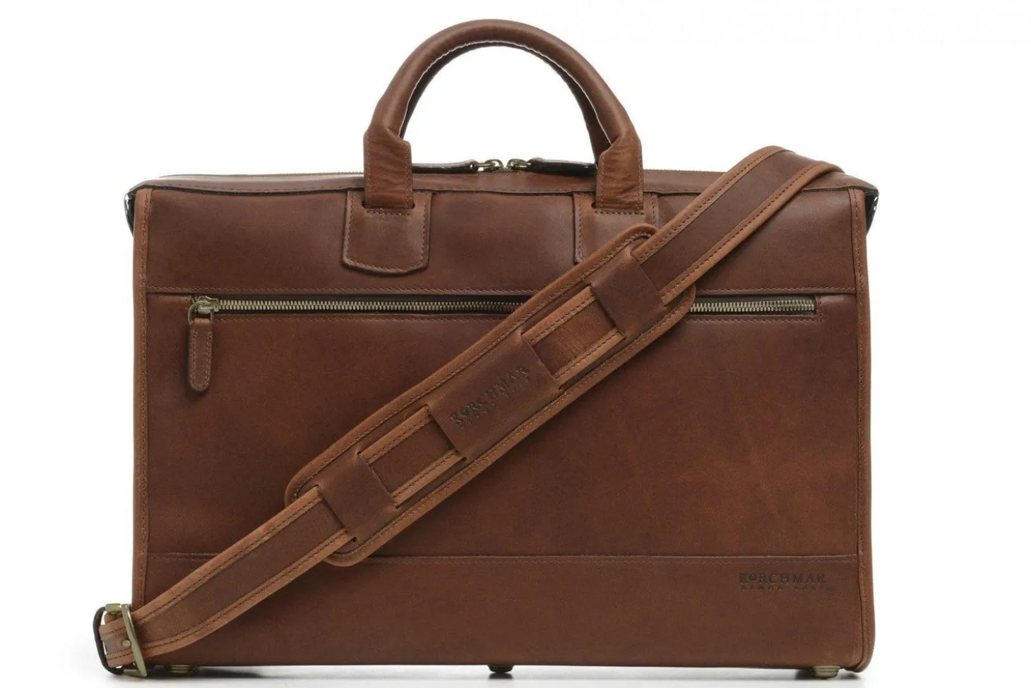 Korchmar Sawyer Slim Leather Laptop Briefcase