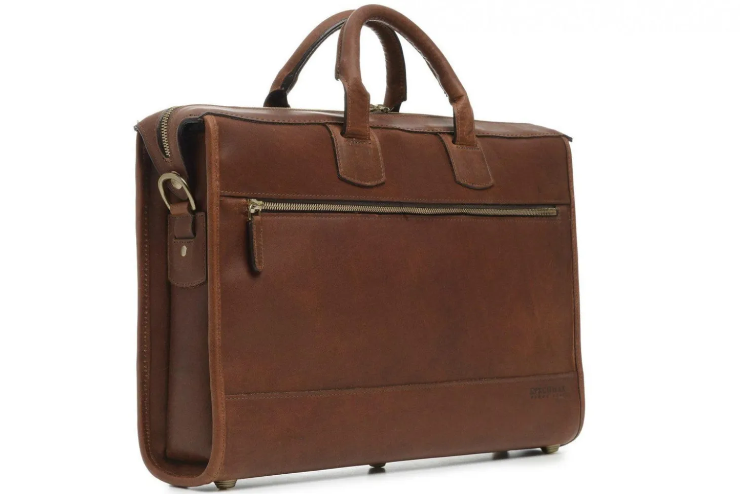 Korchmar Sawyer Slim Leather Laptop Briefcase
