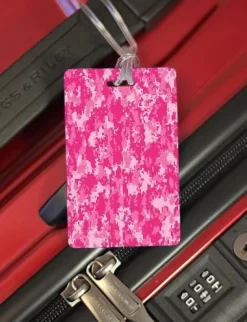 Luggage Pros Digital Camo Pink Luggage Tag