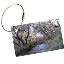 MyFly Personalized Luggage Tag - Horizontal with Metal Loop Upgrade