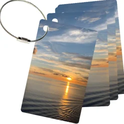 MyFly Personalized Luggage Tags with Metal Loop Upgrade - Only $3.59 each for 100 tags