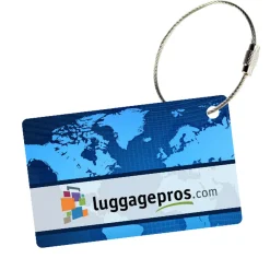 MyFly Personalized Luggage Tags with Metal Loop Upgrade - Only $3.59 each for 100 tags