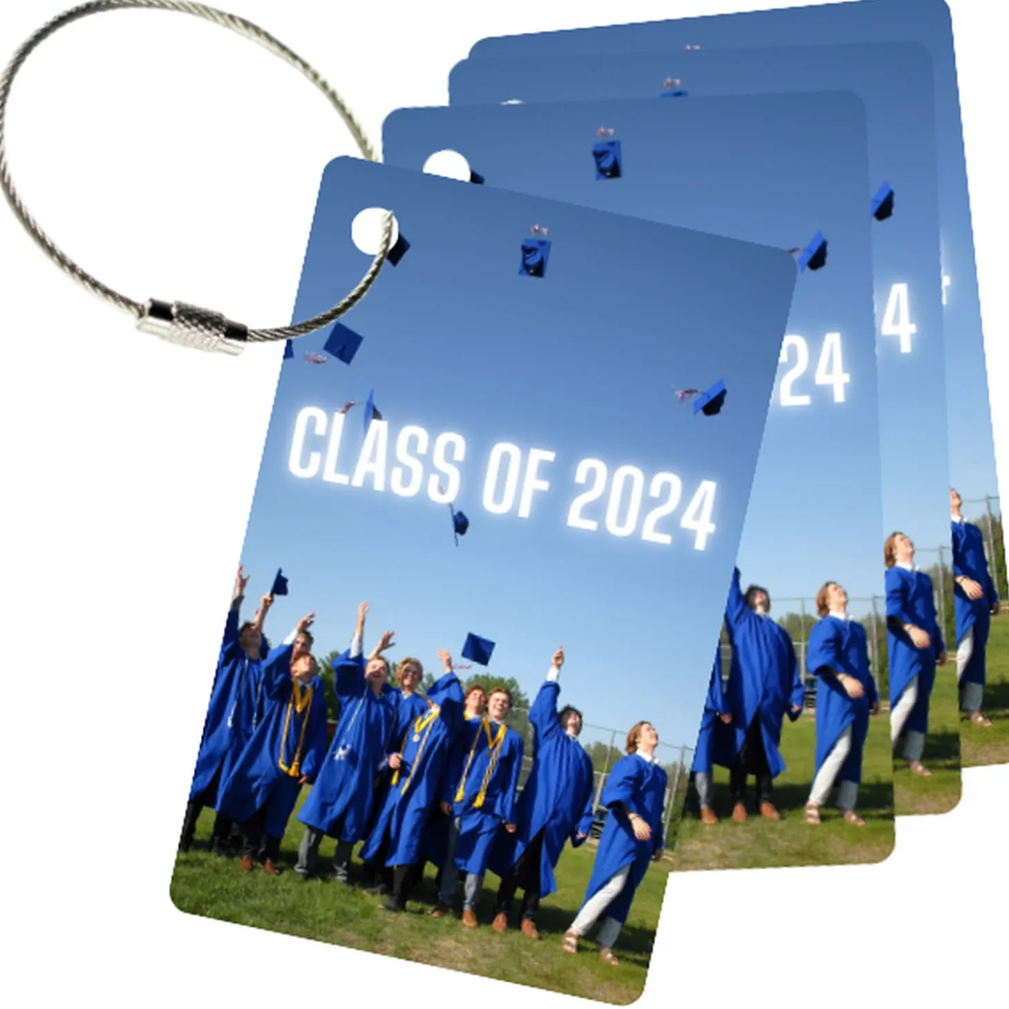 MyFly Personalized Luggage Tags with Metal Loop Upgrade - Only $3.59 each for 100 tags