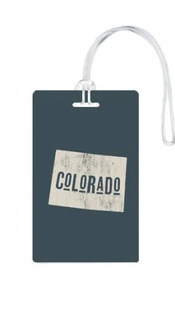 612 My Home State Colorado Luggage Tag