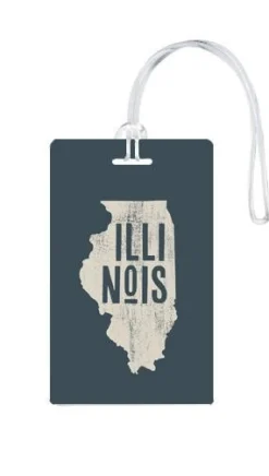 612 My Home State Illinois Luggage Tag