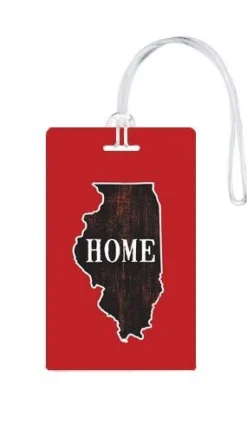 612 My Home State Illinois Luggage Tag