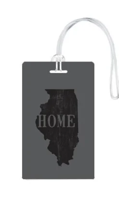 612 My Home State Illinois Luggage Tag