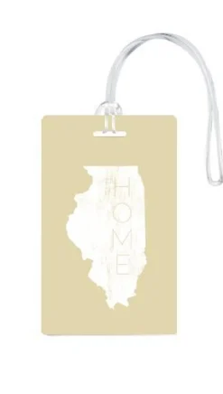 612 My Home State Illinois Luggage Tag