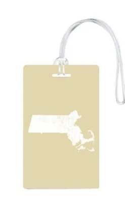 612 My Home State Massachusetts Luggage Tag