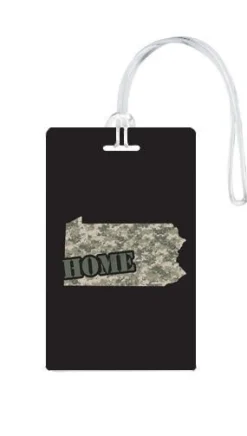 612 My Home State Pennsylvania Luggage Tag