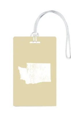 612 My Home State Washington Luggage Tag