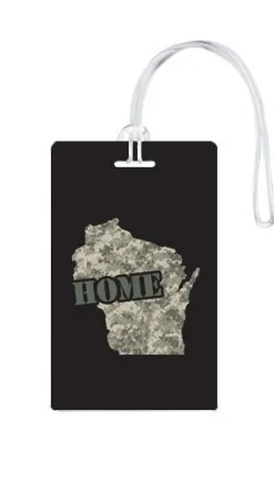 612 My Home State Wisconsin Luggage Tag