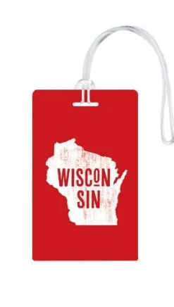 612 My Home State Wisconsin Luggage Tag