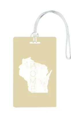 612 My Home State Wisconsin Luggage Tag